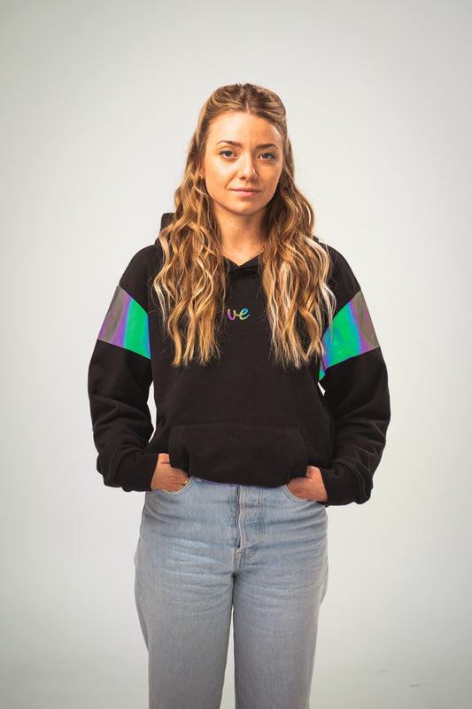 Hoodie "reflect" black