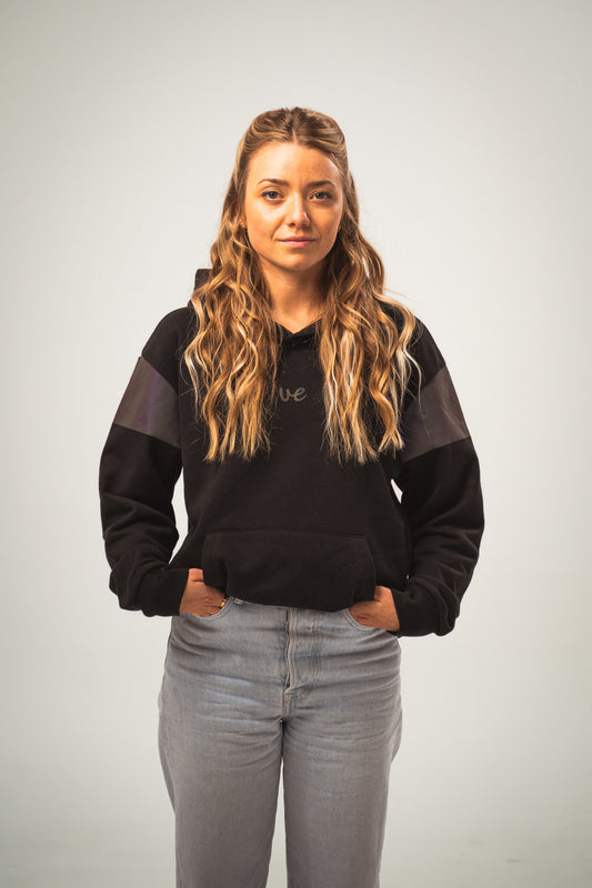 Hoodie "reflect" black