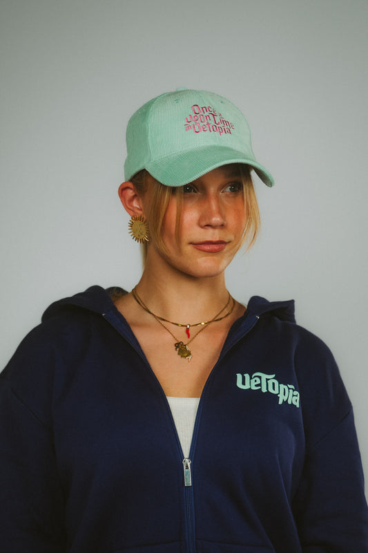 Cap "once upon a time" turquoise