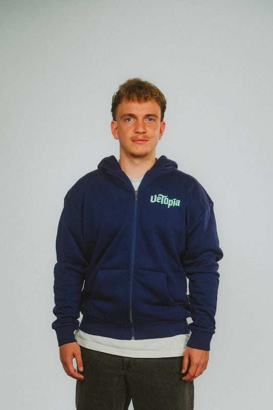 Zipper "once upon a time" navy