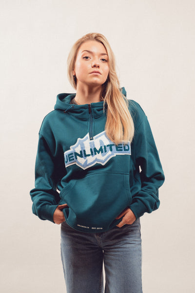 Half Zip "uenlimited" green