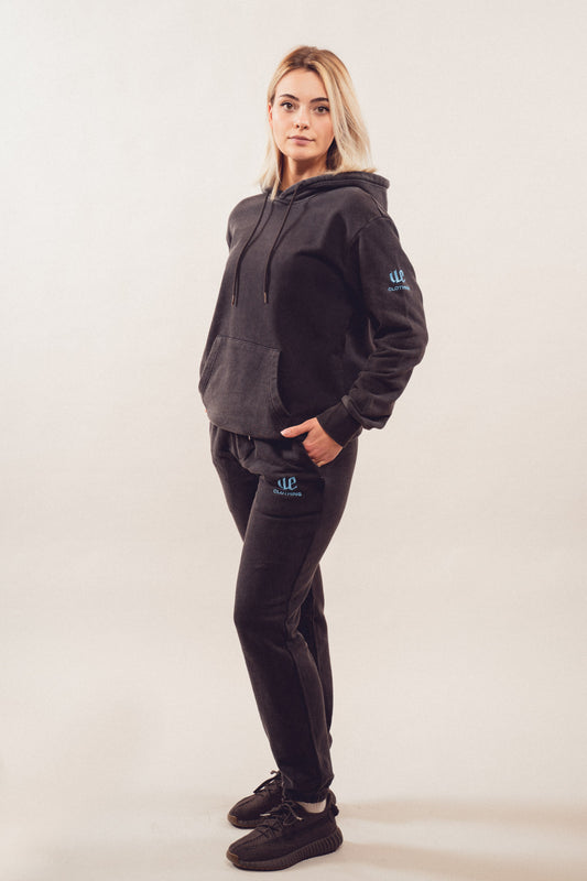 Hoodie "Sweat Set" washed black