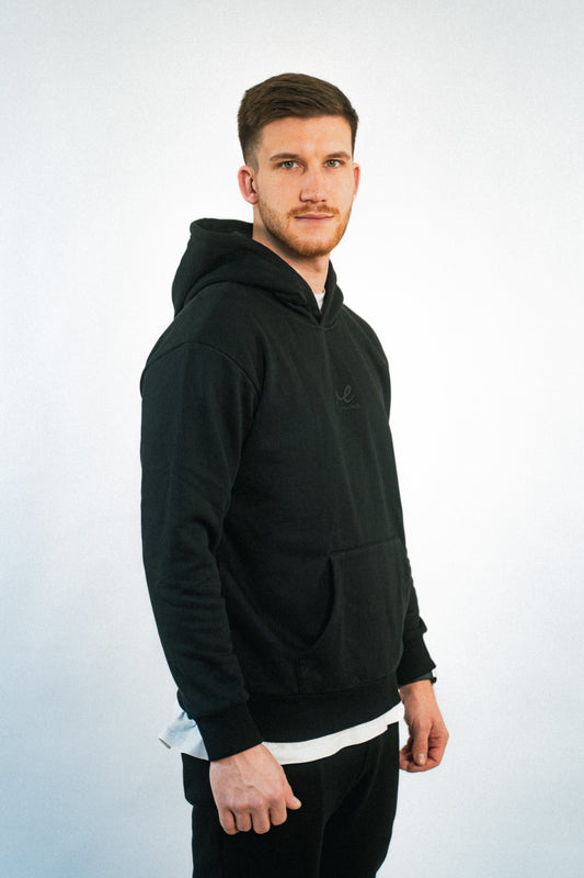 Hoodie "Essential 2" washed black