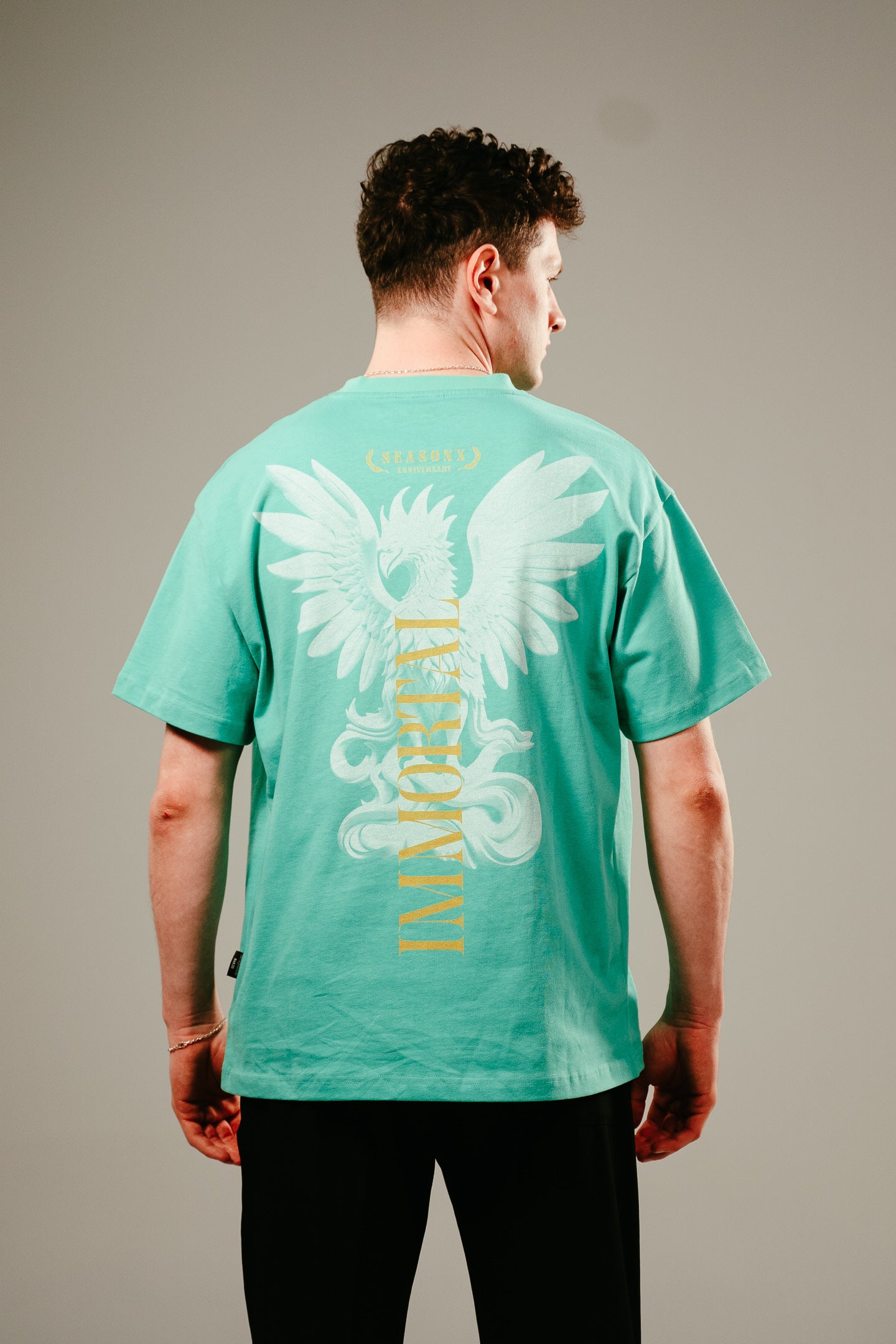 Shirt "anniversary" turquoise