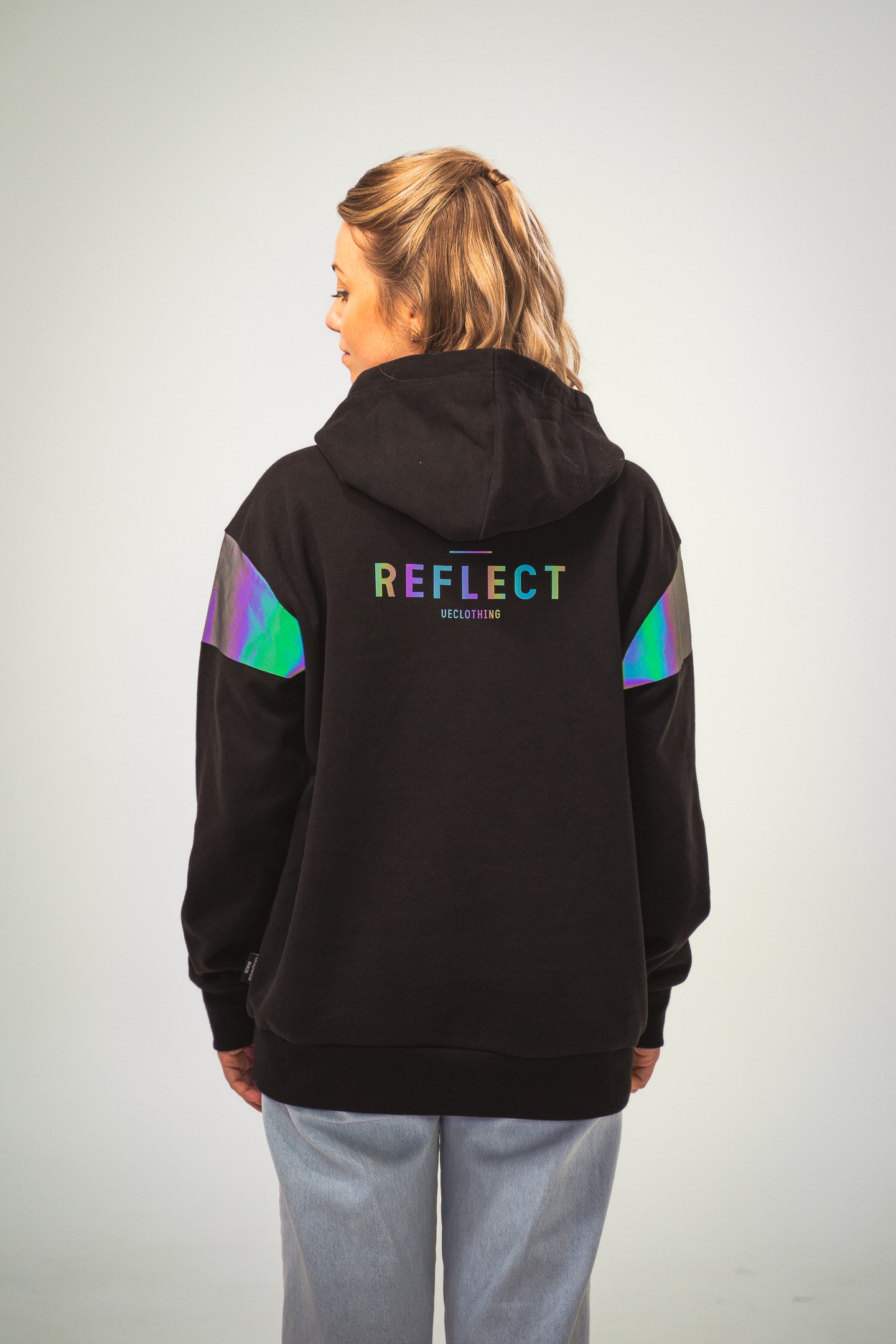 Hoodie "reflect" black