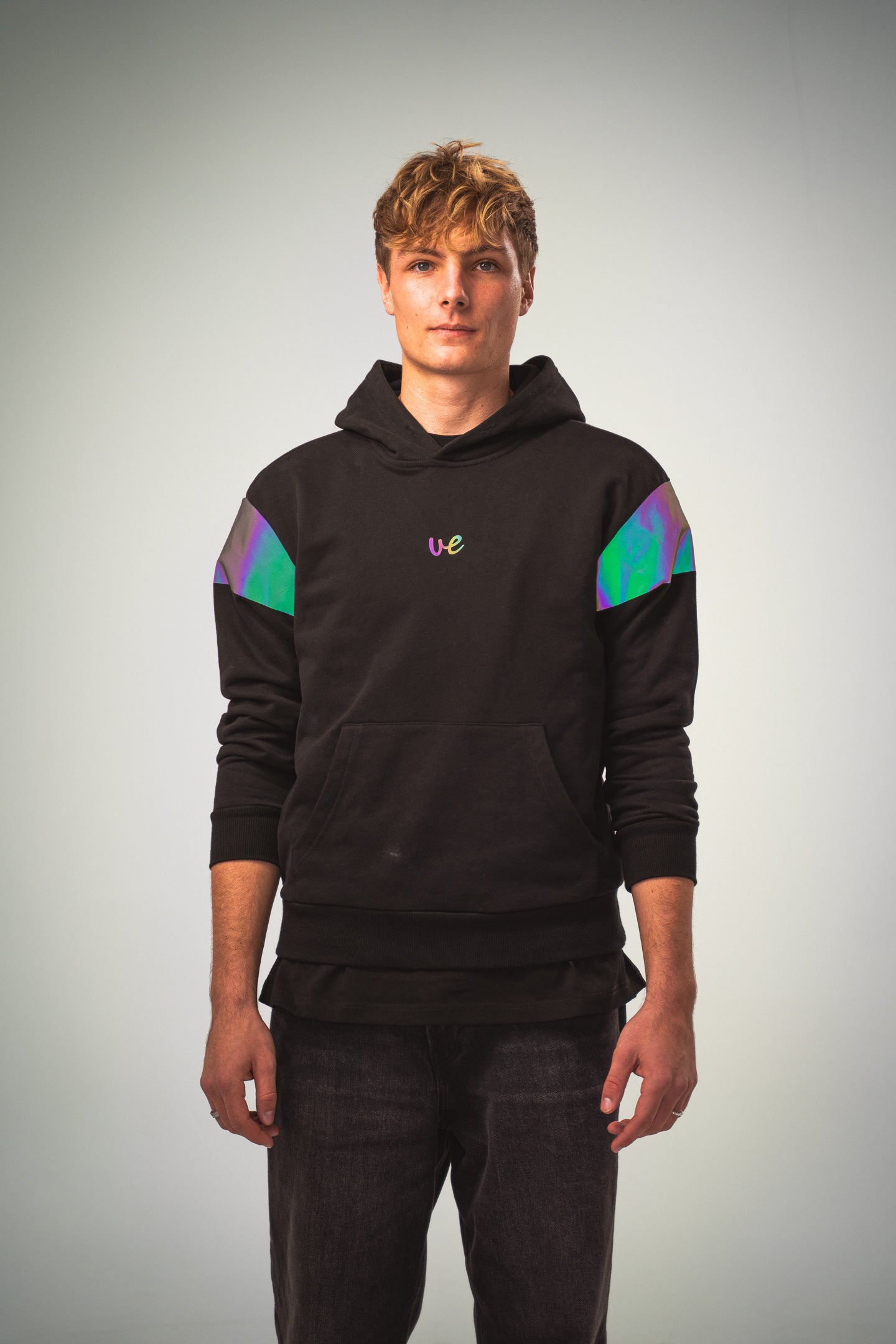 Hoodie "reflect" black