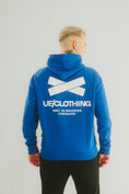Load image into Gallery viewer, Hoodie "19degrees" marine blue
