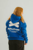 Load image into Gallery viewer, Hoodie "19degrees" marine blue
