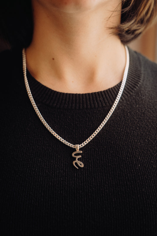 Chain Tag "ue" 925 Silver