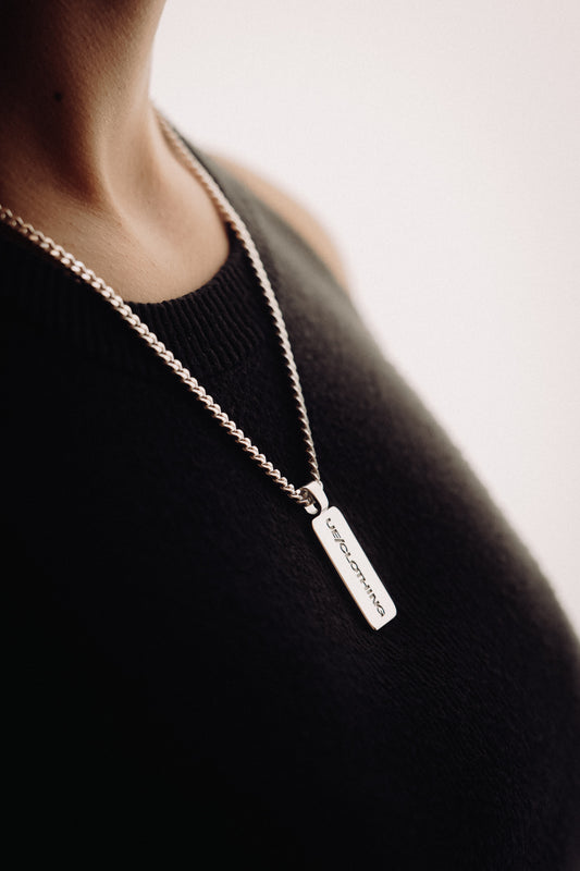 Dog Tag "ue/clothing" 925 Silver