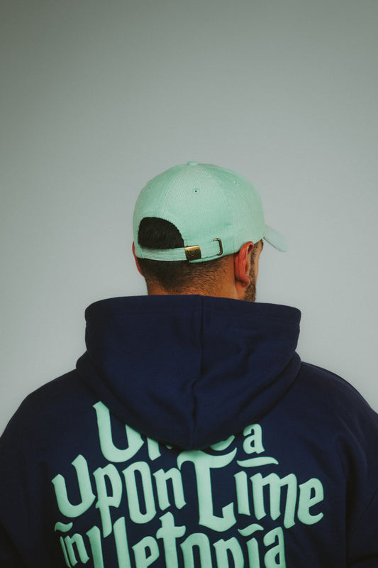 Cap "once upon a time" turquoise