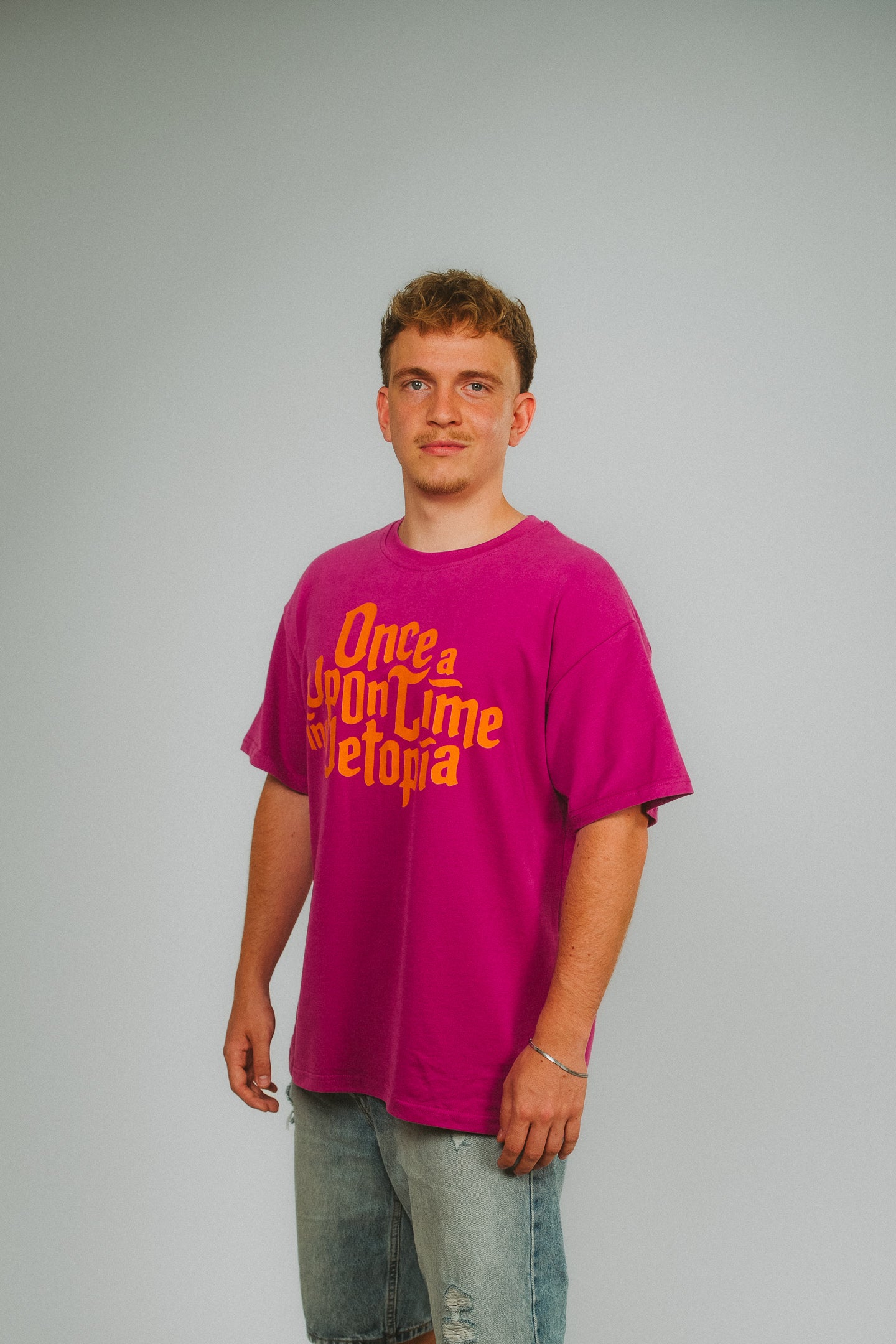 Shirt "once upon a time" purple