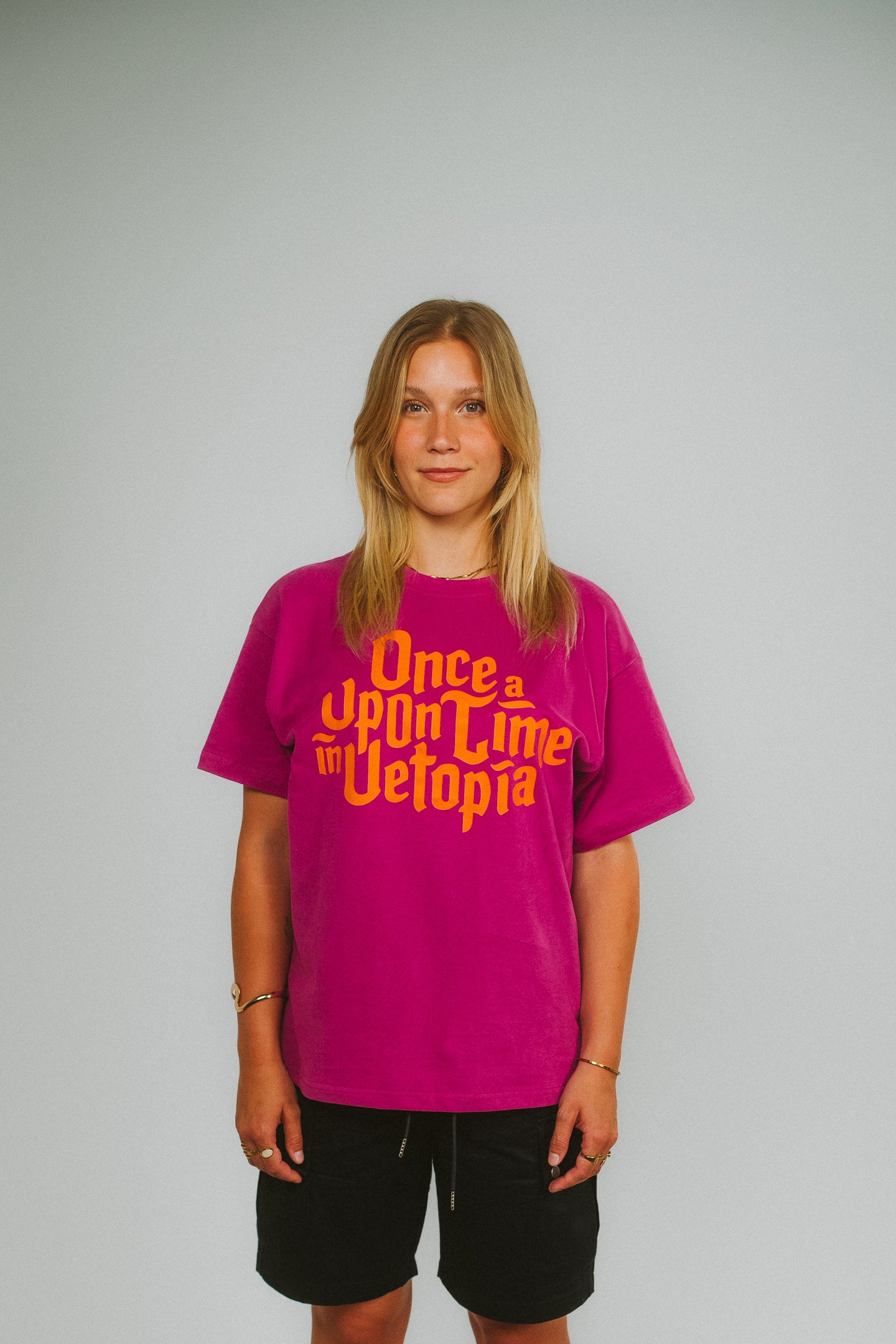 Shirt "once upon a time" purple
