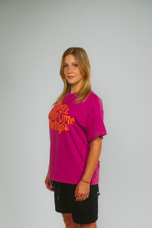Shirt "once upon a time" purple