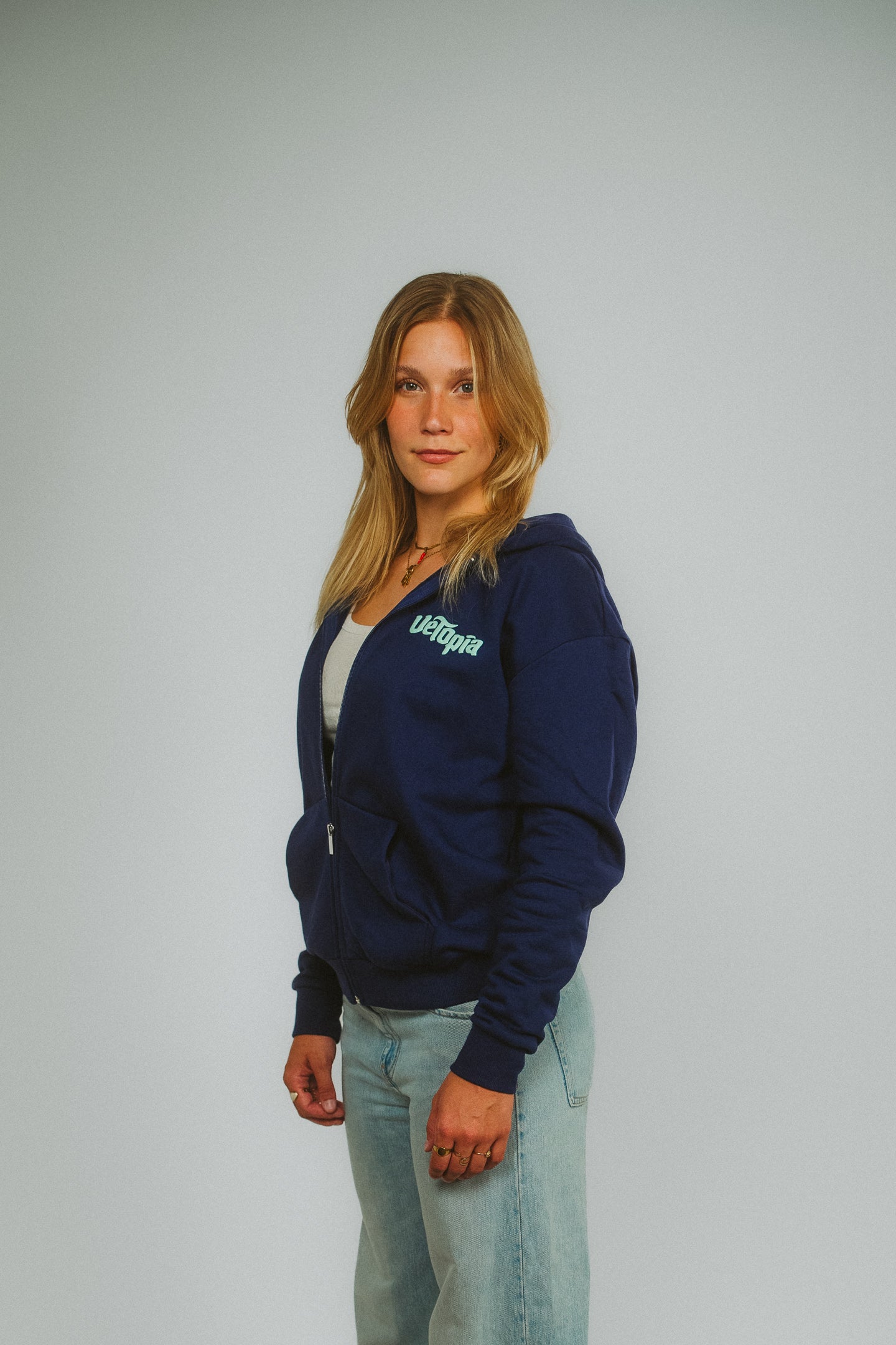 Zipper "once upon a time" marine